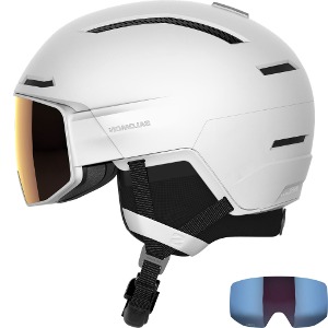 살로몬 스노우보드 스키 바이저 헬멧 2324 DRIVER PRIME SIGMA PLUS White